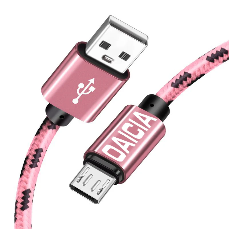 Rose 1 м 2 м Micro USB кабель для быстрой зарядки и зарядки для samsung Xiaomi Redmi Note 5 LG Android Microusb Кабели для мобильных телефонов - Цвет: Rose