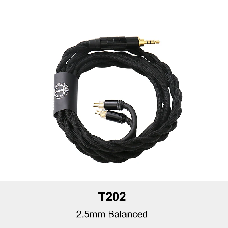 T202 2.5mm Balanced TANCHJIM T20X BTN82(Aptx Bluetooth беспроводной) Обновление IEM кабель для кислорода наушники с 2 Pin/0,78 мм разъемов 3,5/2,5/4,4 мм - Цвет: T202 2.5mm Balanced