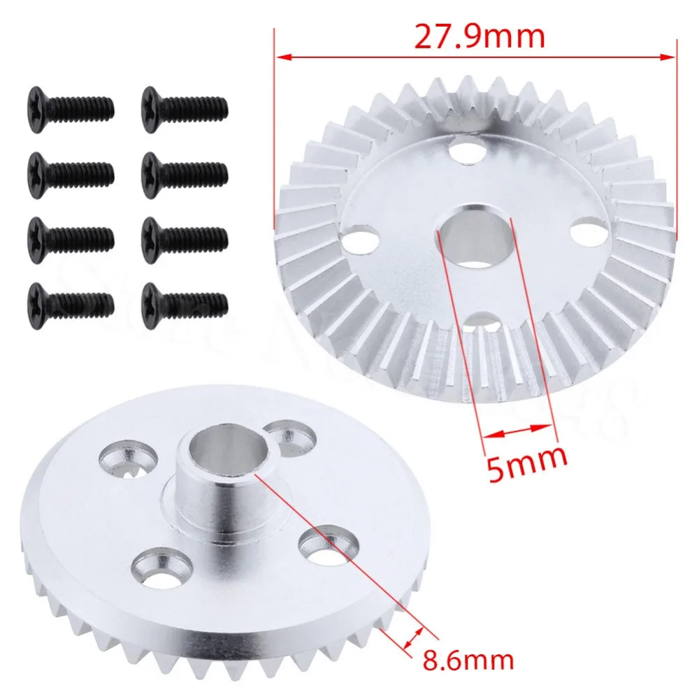 

2pcs Metal Diff Differential Gear 38T Driven Gears Aluminum for WLtoys 1/18 A949 A959 A959-B A969 A969-B A979 A979-B A949-23