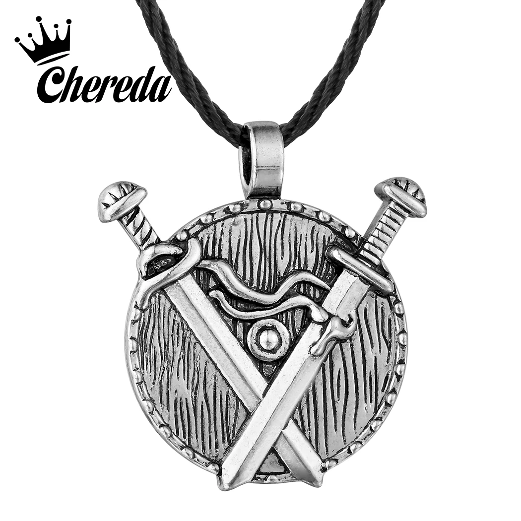 Chereda двойной меч Valknut славянские Подвески средневековые античные серебряные Панк