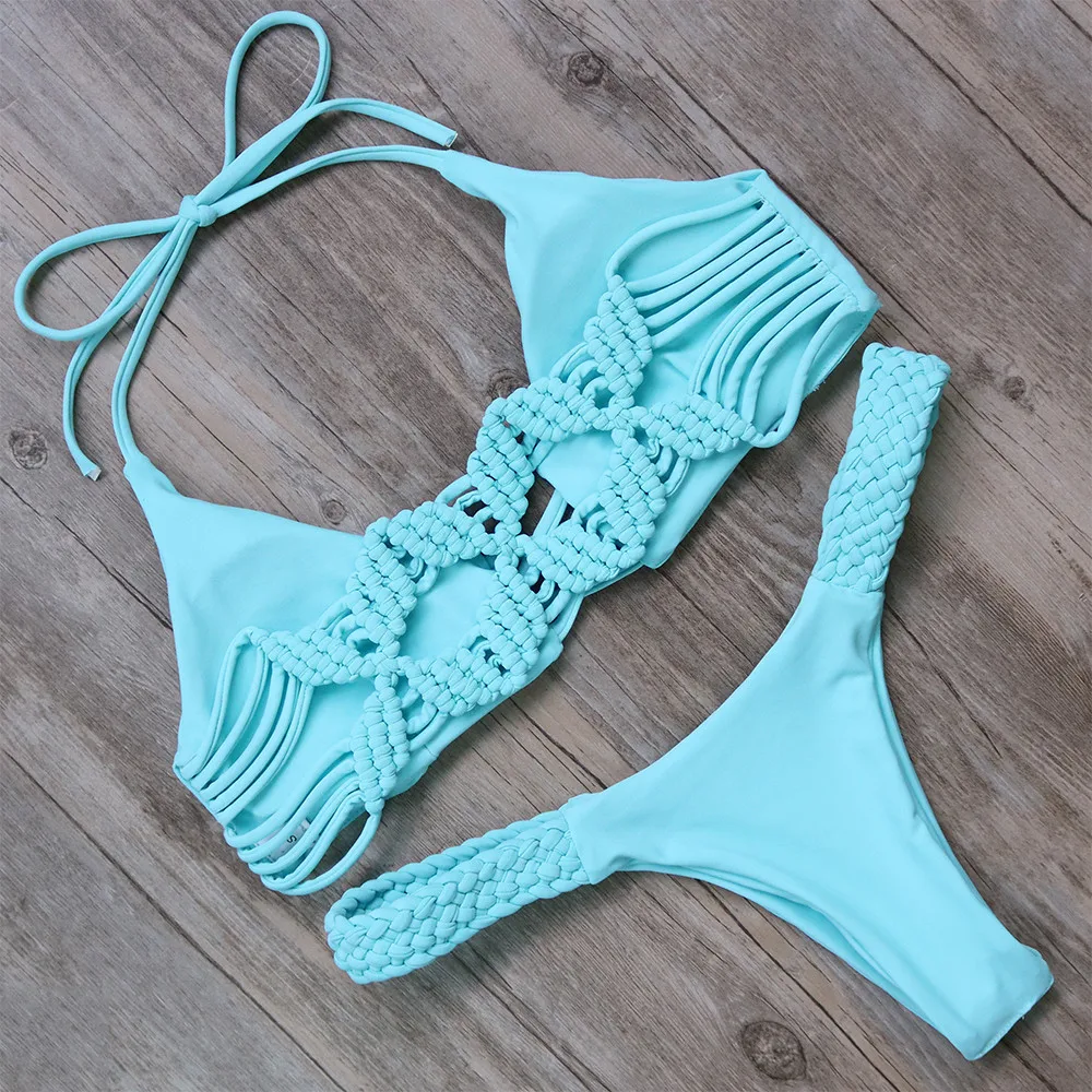 Женское микро бикини 2019 Сексуальная Мягкий комплект купальники пляжная одежда