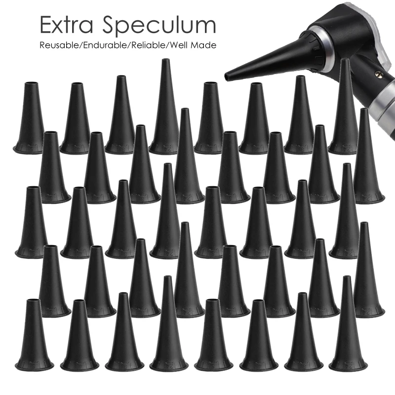

2.4/3/4/5mm Medical Reusable Adult Child Non Disposabe Speculum Otoscope Tip Accessory Set Nozzle Specula Cones Replacement
