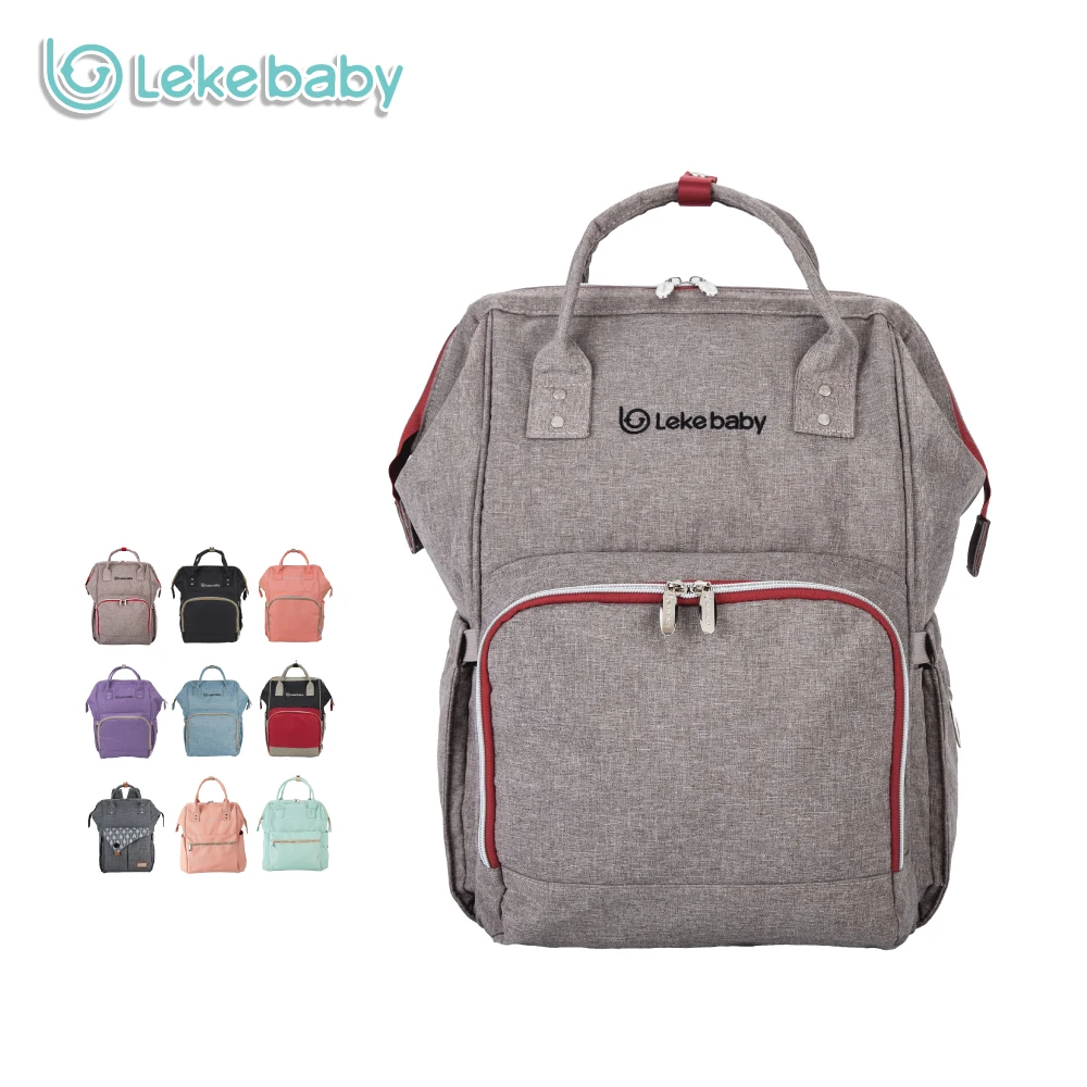 Diaper Bag Backpack Baby bag Built-in Steel Ring Support Tote Bag maternity bag