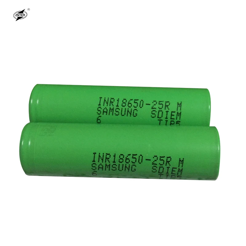 ZNTER 100% Оригинал 3 7 V INR18650 25RM 35A 18650 батарея для Samsung 2500mAh литий ионная игрушечного