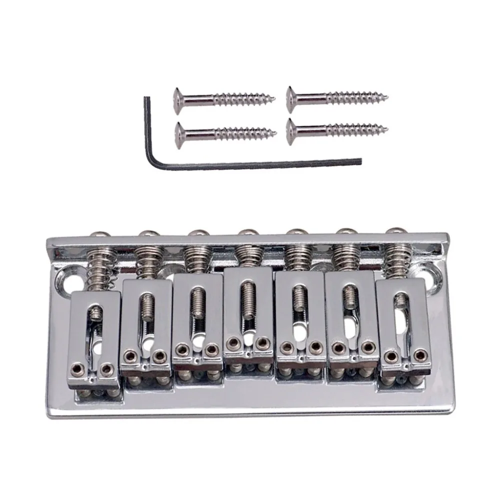 7 String Fixed Saddle Bridge for Electric Guitar Strings Through Body | Спорт и развлечения