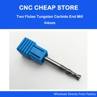 5pcs hrc55 tungsten steel carbide double flute end mill bit milling cutter tools 4450mm cnc router nano coated bits
