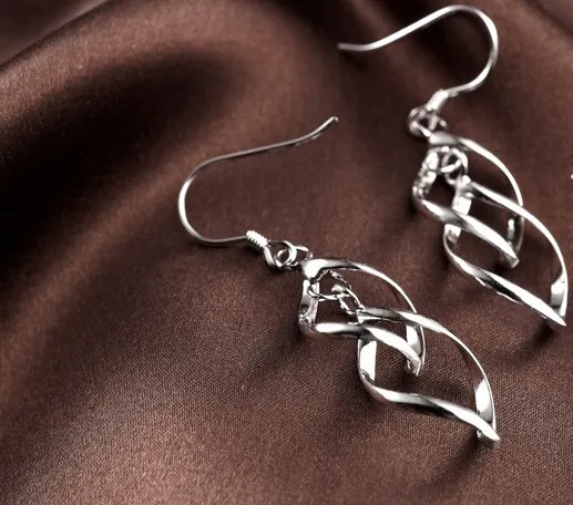 925 серебро серьги Нежный стиль 2 шт. = 1 pair/lot|earings|earrings zirconearrings metal |