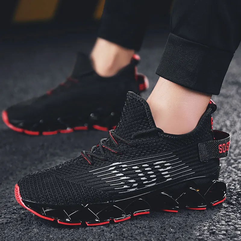 Мужские кроссовки SUROM дышащие для бега спортивная обувь занятий спортом на