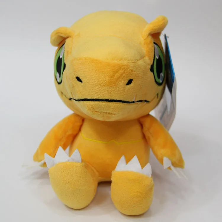 Agumon Приключения Дигимонов Цифровой Монстр Плюшевые игрушки Agumon Gomamon Patamon Greymon Хэммон попплио плюшевые мягкие с наполнением игрушки животных Куклы - Цвет: Agumon