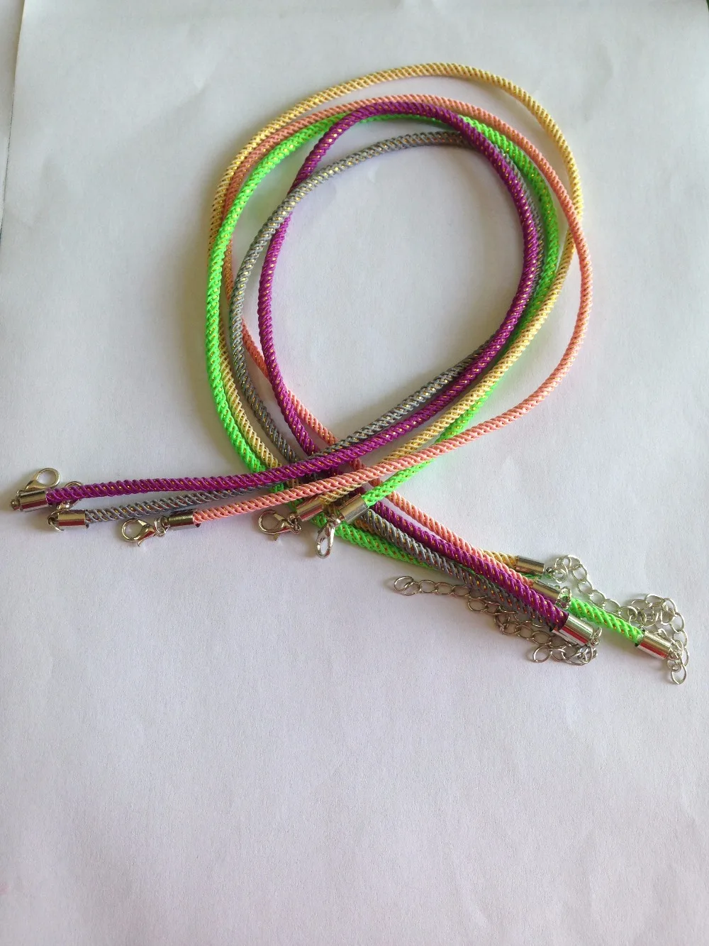 Браслеты из искусственной кожи с застежкой-лобстером и удлинительной цепочкой