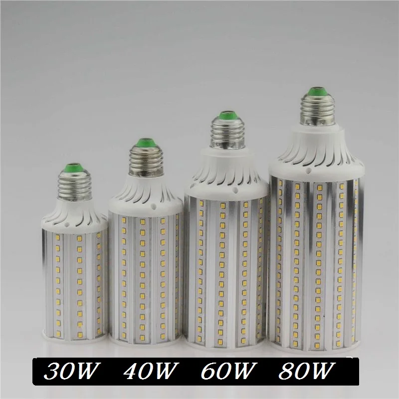 

Super Bright 30W 40W 60W 80W LED Lamp E27 E40 110V 220V Lampada Corn Bulbs Light Pendant Lighting Chandelier Ceiling Spot light