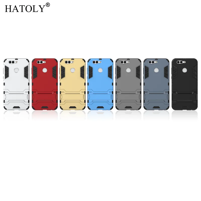 HATOLY For Armor Case Huawei Nova 2 Plus Robot Silicon Rubber Hard Back Phone Cover 5.5&quot | Мобильные телефоны и