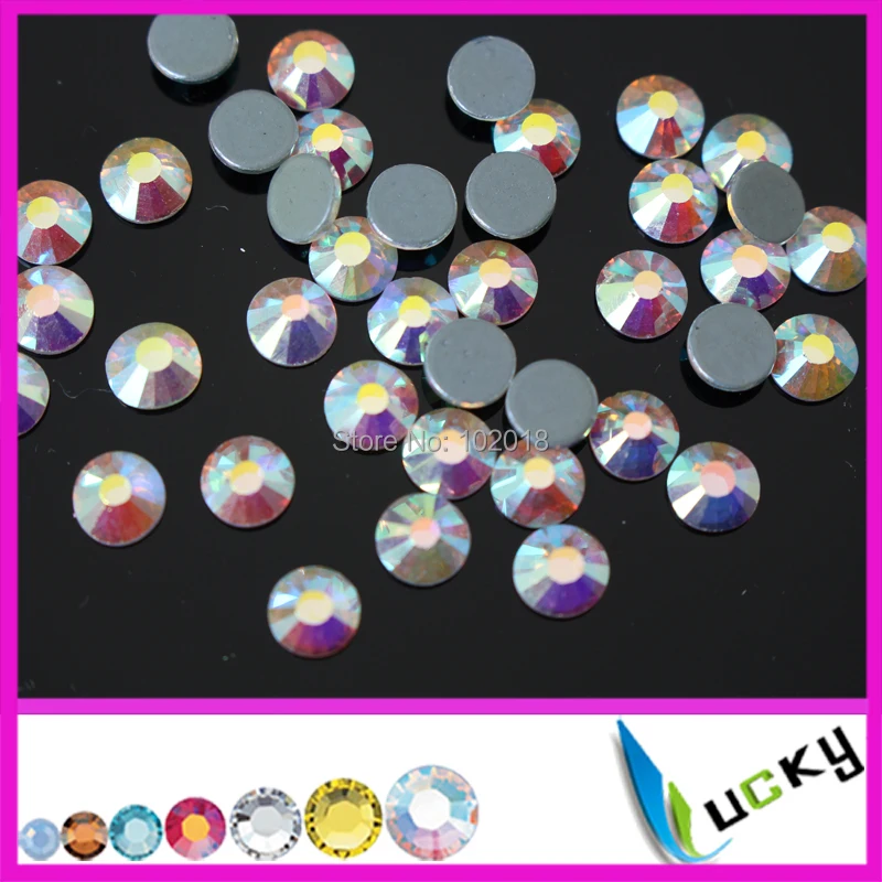 Высокое качество теплопередачи горячей фиксации Стразы ss6 2 мм 1440 шт Кристалл ab colo