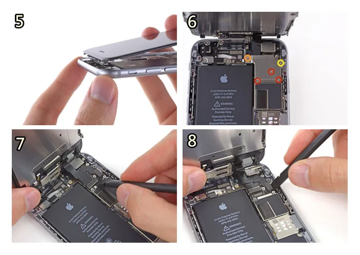 2 шт./лот стеклянный объектив для задней камеры iphone 6 plus 6s 5 &quot держатель со