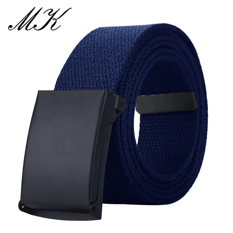

MaiKun Canvas Belts for Men Military Tactical Male Strap Metal Slider Buckle Men Belts for Jeans Pants