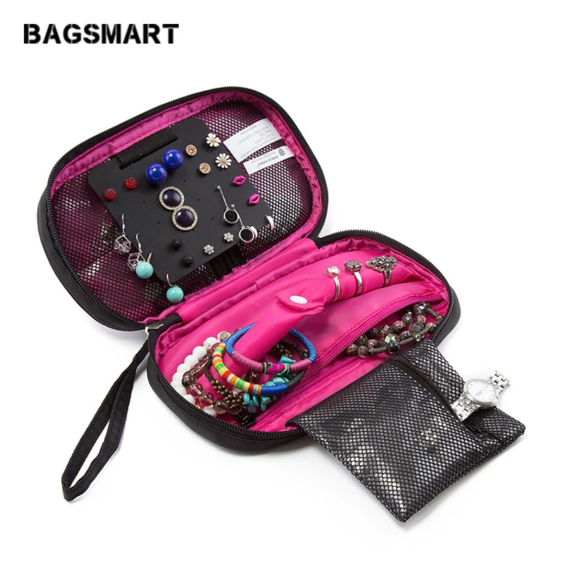 BAGSMART дорожные сумки женская косметичка держатель ювелирных изделий ожерелье браслет ухо чехол для колец сумка ювелирные изделия Упаковка Сумки