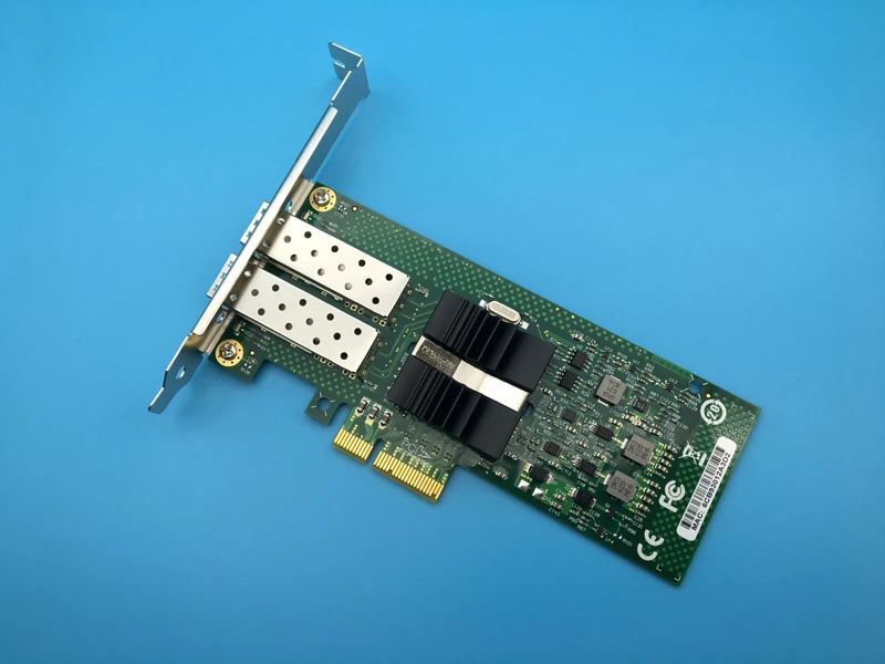 82576 гигабитная Двухпортовая волоконно оптическая сетевая карта 2SFP поддерживает