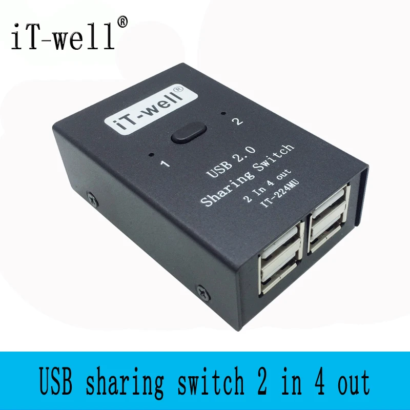 Ручной переключатель с разъемом USB 2 0 в 4 выхода клавиатуры и мыши обмена