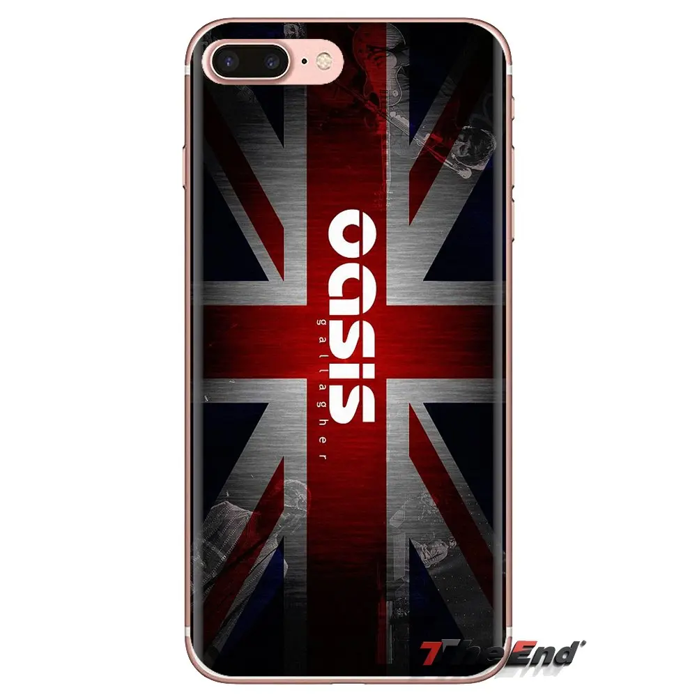 Группа Oasis Флаг Великобритании плакат ТПУ прозрачный чехол сумка для Oneplus 3T 5T 6T Nokia