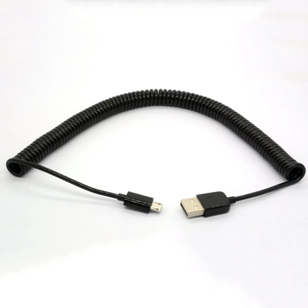 Спиральный адаптер USB 2 5 А Папа микро B 0 м|Компьютерные кабели и разъемы| |