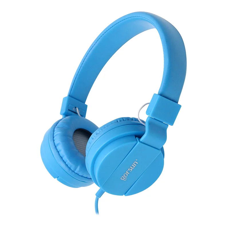 Синий Gorsun GS778 наушники бас стерео Складная гарнитура 3,5 мм AUX для телефона MP3 MP4 - Цвет: Синий