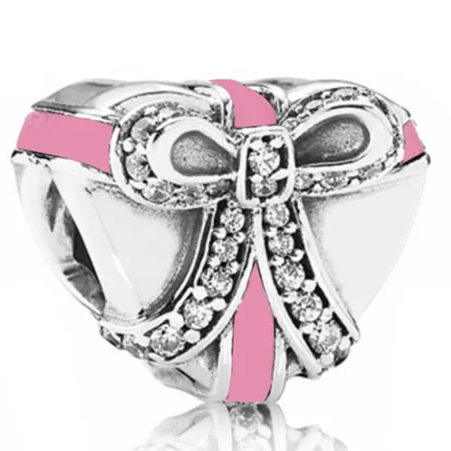 Colorful Crystal Bow Heart Minnie Mouse Strawberry Enamel Beads Fit Pandora Charms Bracelets &amp Bangles For Women DIY Jewelry | Украшения
