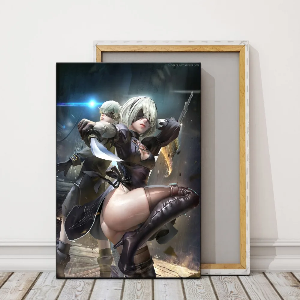 Фотография Nier Automata Game Sexy 2B и 9S современное художественное оформление для дома