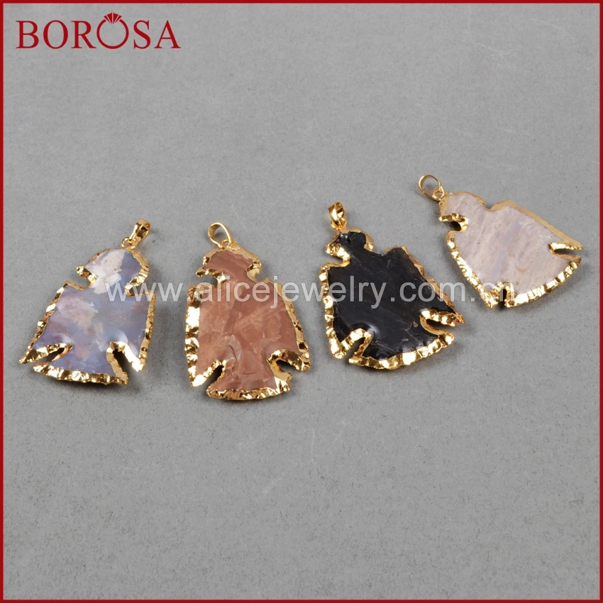 BOROSA 1 шт. высокое качество искусственная яшма резная птица подвеска из бисера