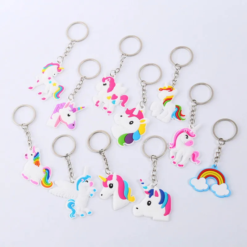 U Keychain 6 шт., вечерние резиновые украшения, свадебный подарок для гостей, персонализированные сувениры на день рождения ребенка, сувениры на свадьбу для детей - Цвет: U Keychain