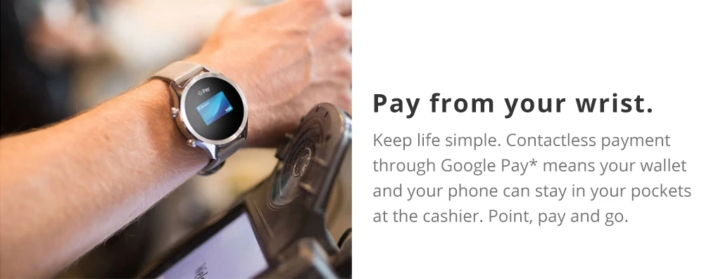 Ticwatch C2 Smartwatch Android Wear OS Встроенный gps монитор сердечного ритма фитнес-трекер Google Pay 400 мАч 1-1,5 дней 1,3 ''AMOLED