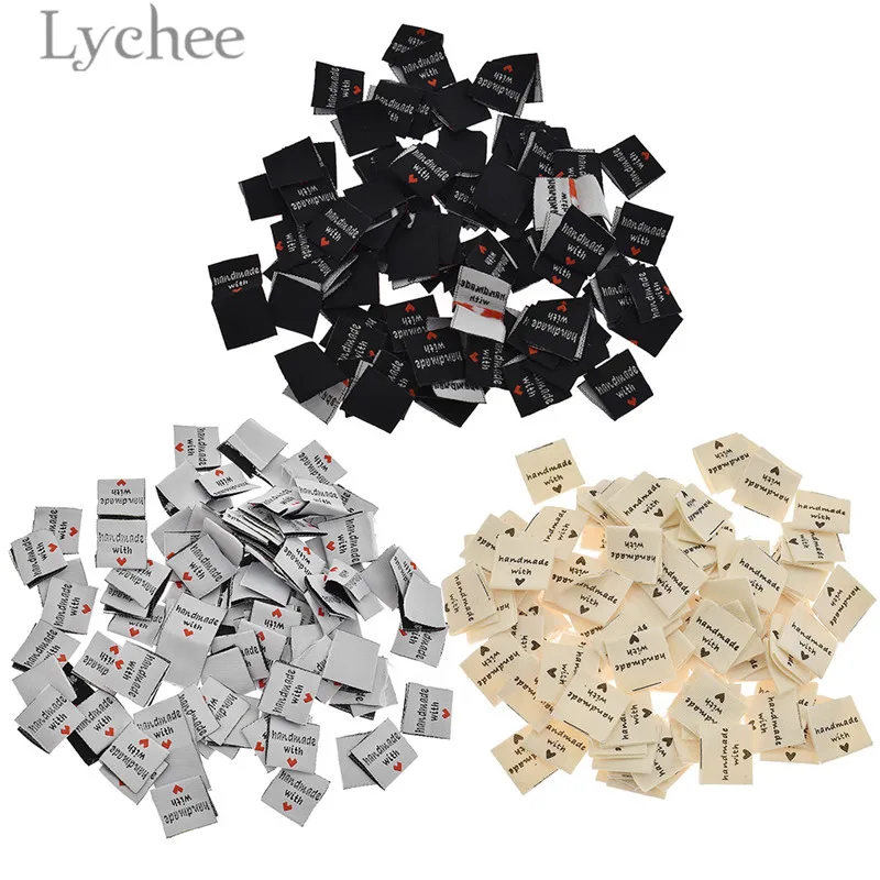 Lychee Life 100 шт. этикетки ручной работы с любовью для одежды тисненые бирки
