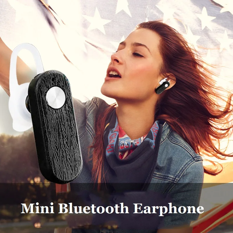 Мини Bluetooth наушники Беспроводной гарнитура с микрофоном громкой связи Наушники