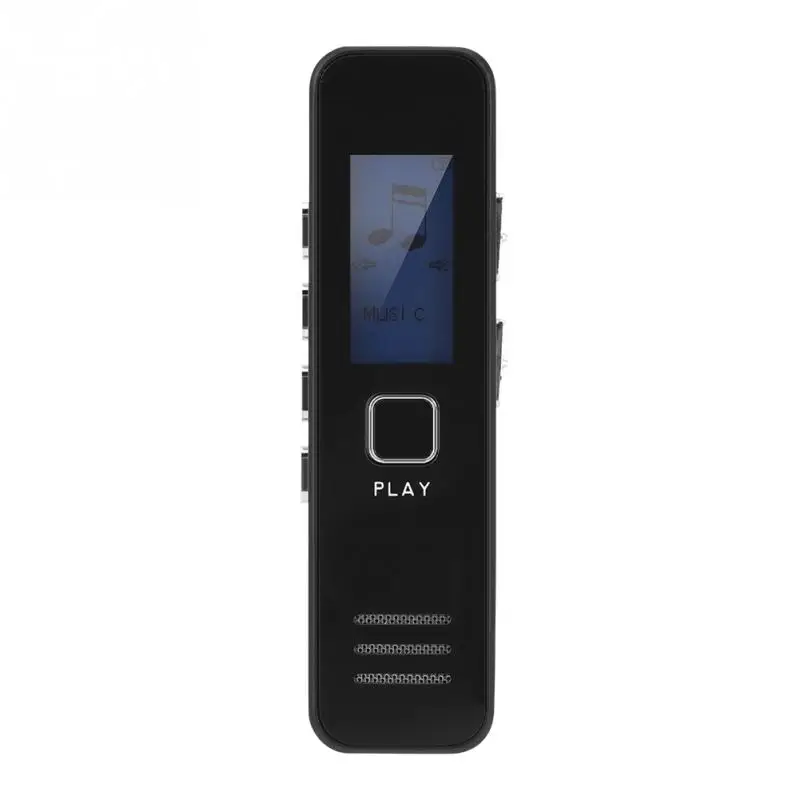 Мини цифровой диктофон Регистраторы 192 кбит/с 20-часовой Запись MP3 игры мини-диктофон с функцией Регистраторы Поддержка флеш-карты памяти TF 32 ГБ