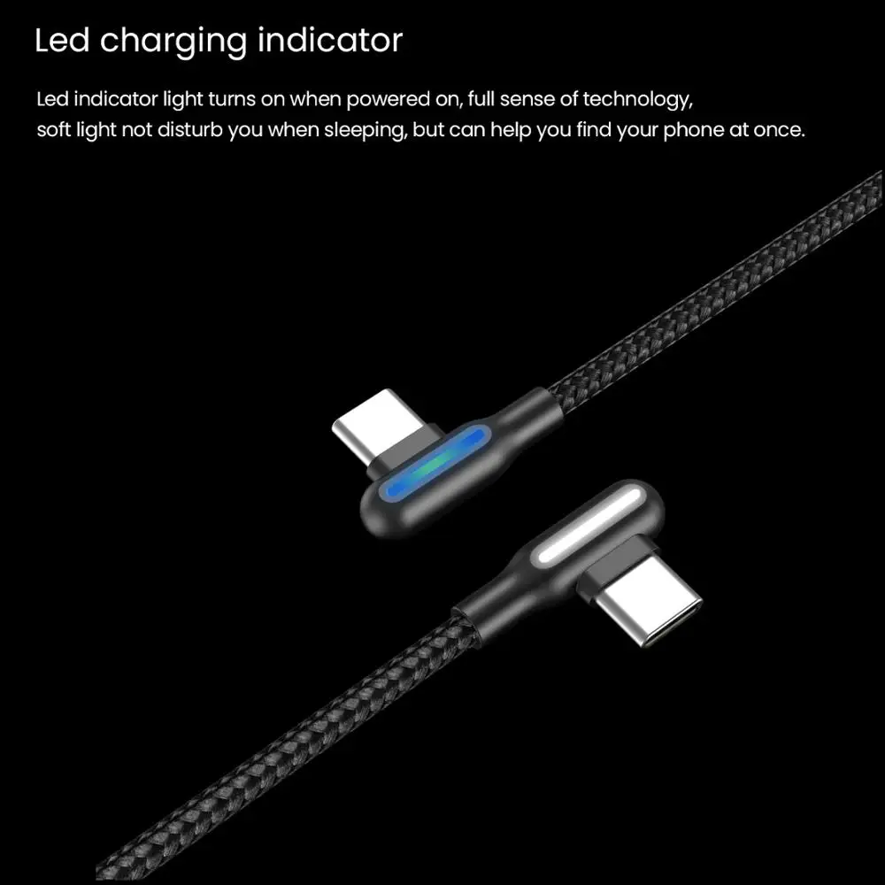 Wsken 3 м usb type C Быстрая зарядка c кабель для передачи данных зарядное устройство Android