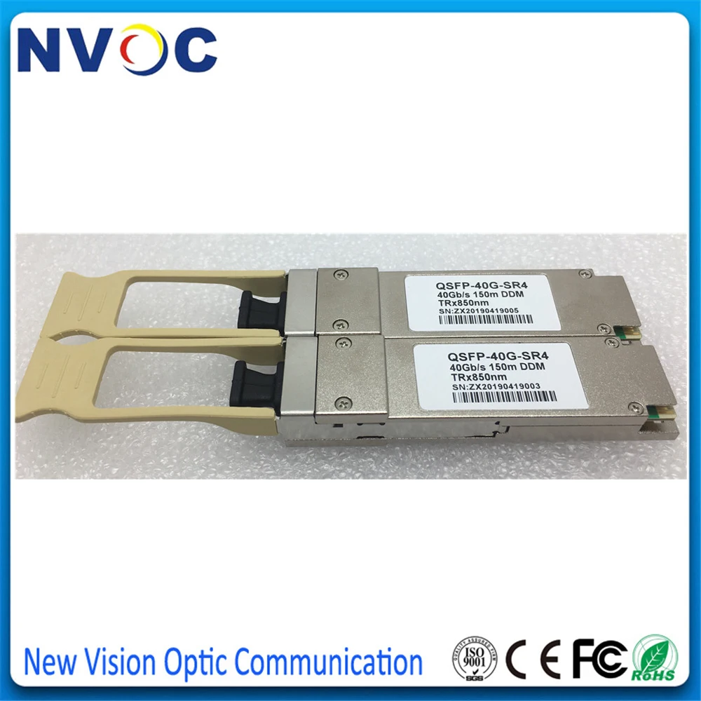 Бесплатная доставка 4 шт./лот 40G QSFP SR4 совместимый трансивер 40GBASE + 850нм 150 м MTP/MPO DDM MMF