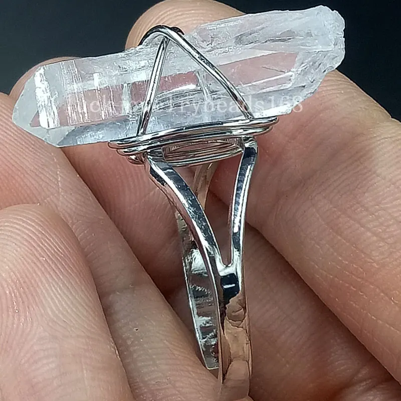 Женское кольцо с белыми кристаллами, Размер 7 ~ 12 дюймов (США), C4656