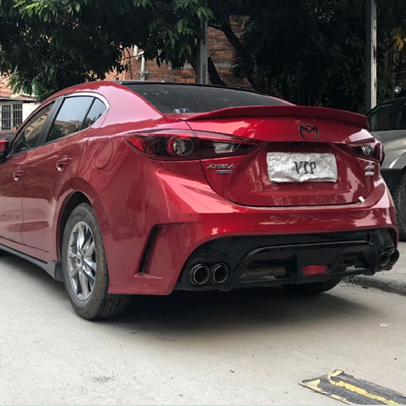 Высокое качество ABS Материал купе спойлер для Mazda 3 M3 Axela 2014 до 2017 год праймер или