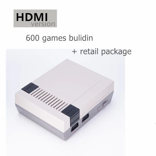 HDMI version 600 Ретро семейная HDMI Мини ТВ игровая консоль HD видео классические портативные игровые плееры встроенные 600 игры HD двойной геймпад управления - Цвет: HDMI version 600