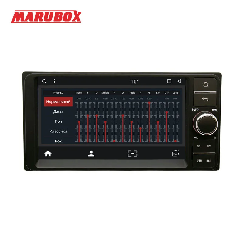 MARUBOX 7A701MT8 автомобильный мультимедийный плеер универсальный для Toyota 8 Core Android 1