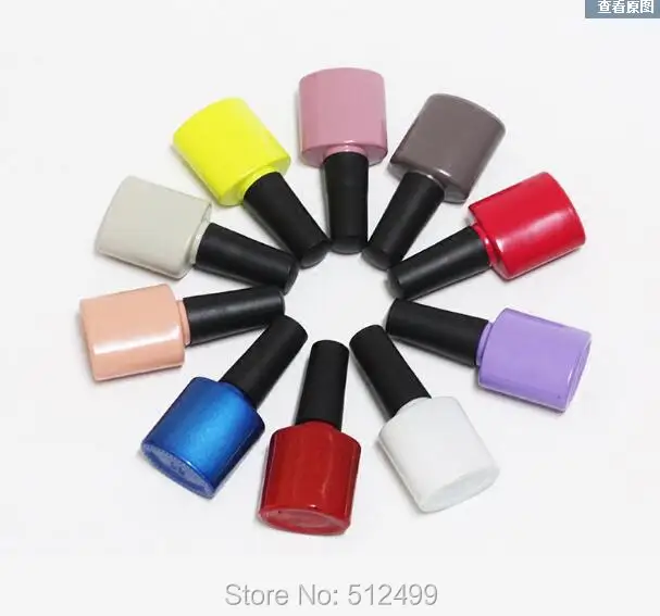 

10ml 10/30/50pcs empty glass nail polish bottle,with a lid brush cosmetics Refillable Bottles Nail salons DIY sample bottle
