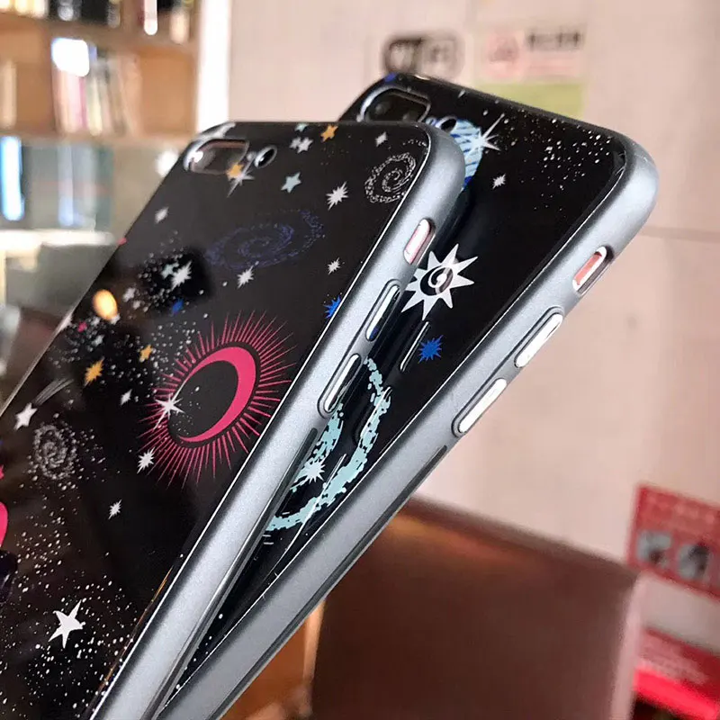 Чехол для телефона Boucho Universe Planet iphone X чехол 6 6s 7 8 Plus серия чехлы из закаленного