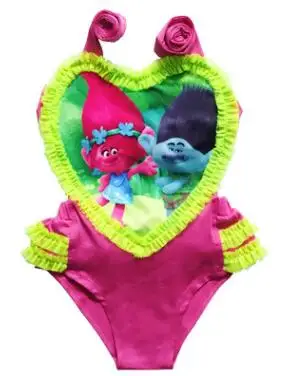 Новые летние тролли обувь для девочек купальный костюмы купальник мультфильм