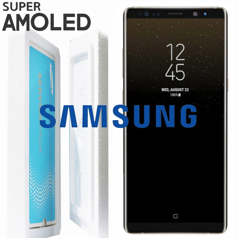 Оригинальный 6 3 ''дисплей с ЖК дисплеем для SAMSUNG Galaxy Note 8 N9500 N950F N900D N900DS сенсорный