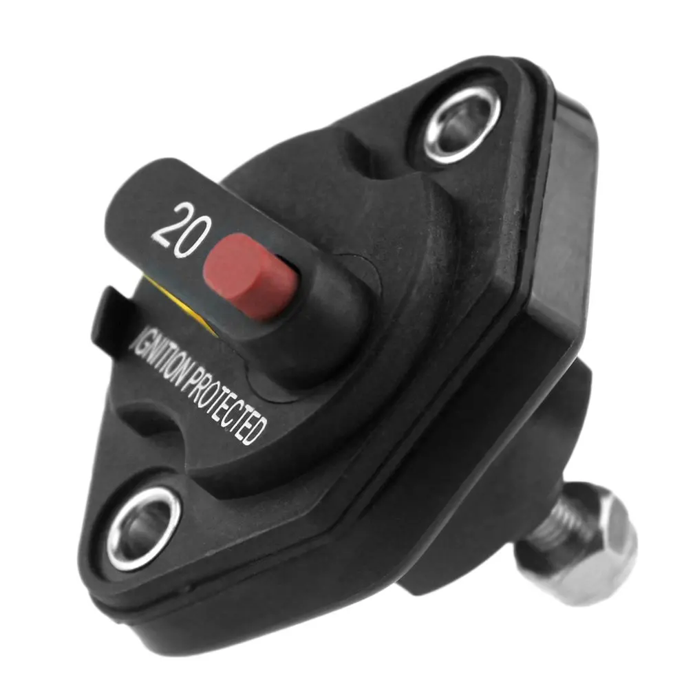 Mid-Range Circuit Breaker Waterproof Flush-Mount High Amp Switchable With Manual Reset Thermal 15A 20A 30A 40A | Автомобили и