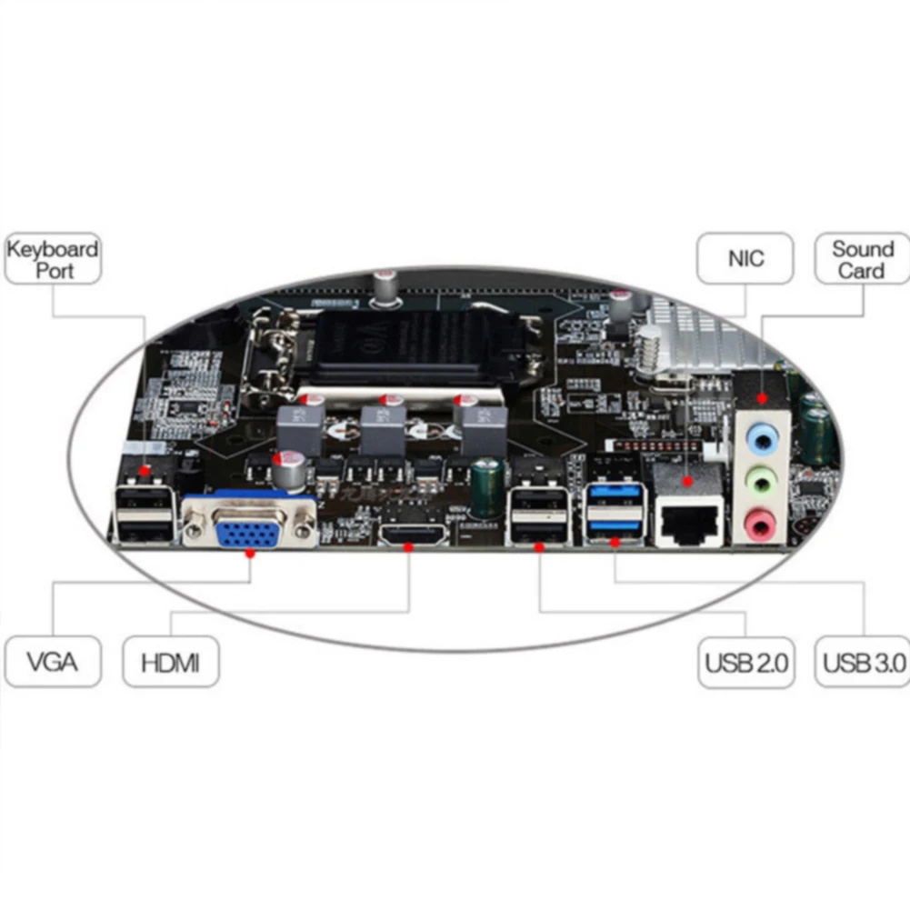 Компьютер для настольной замены LGA 1150 MicroATX материнская плата Intel H81 стабильная
