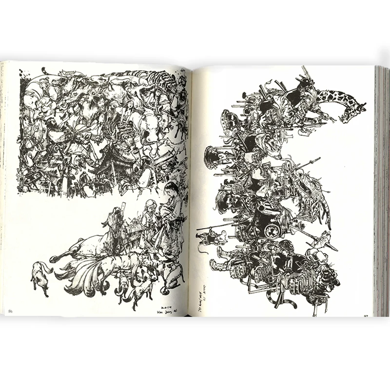 Книга для коллекционирования эскизов Ким Jung-Gi 2016 книга рисования с изображением