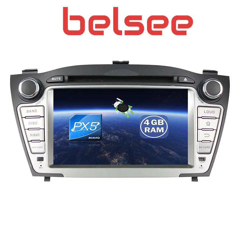 Belsee 2009 2010 2011 2012 2013 для hyundai Tucson IX35 Android 8 0 Автомобильный мультимедийный dvd-плеер gps