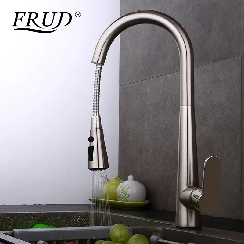 FRUD высококачественные кухонные краны для раковины смесители с одной ручкой