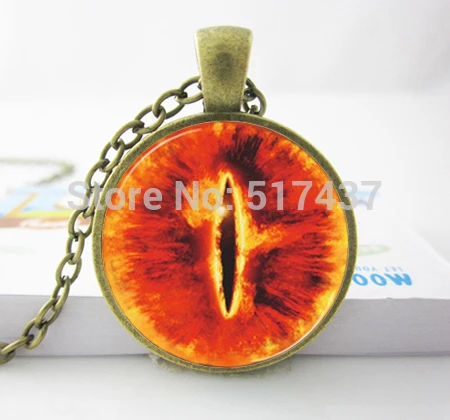 1 шт. Sauron ожерельлье с подвеской от сглаза Стеклянные фото ювелирные изделия