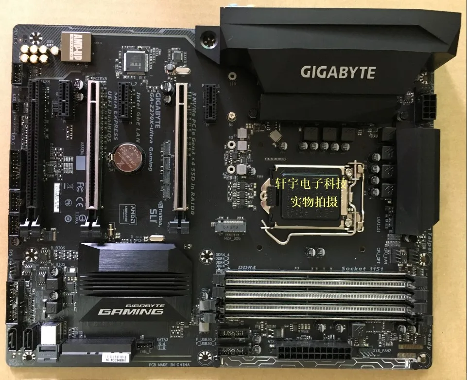Для Gigabyte GA-Z270X-Ultra Gaming оригинальная б/у материнская плата Z270 Socket LGA 1151 DDR4 с